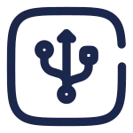 Usb Square SVG Icon